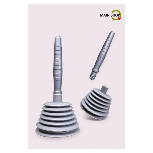 Main Shop Küçük Körüklü Küvet ,Mutfak Ve Banyo Vantuz Pompa Tıkanık Lavabo Açıcı Manuel El Vantuzu Gri M-102 - Görsel 4