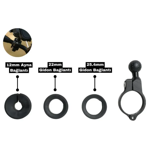 Knmaster Tt-500 Motosiklet Telefon Tutucu - Görsel 6