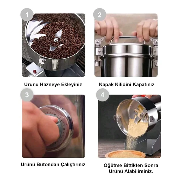Besa 100 Gr Bitki Hububat Ve Baharat Öğütücü - Görsel 9