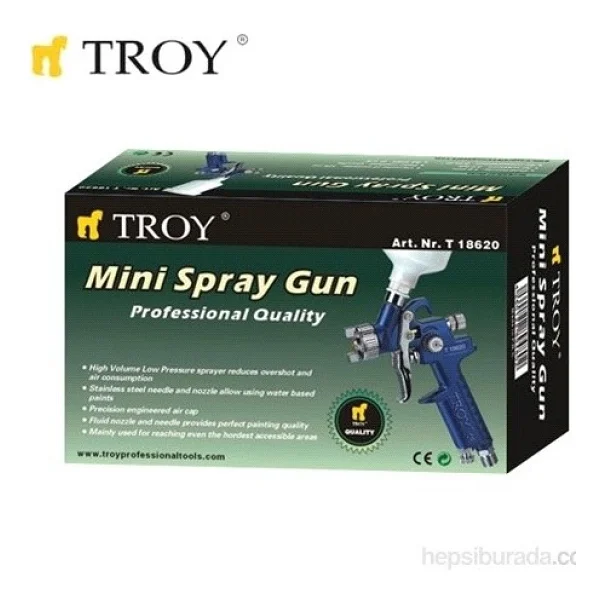 Troy 18620 1.0 Mm Mini Boya Tabancası - Görsel 2