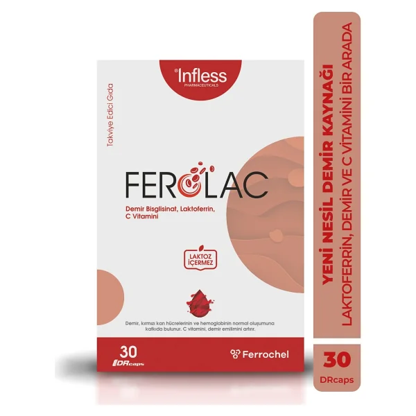 Infless Ferolac Demir 30 Kapsül - Görsel 6