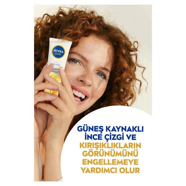 Nıvea Sun Q10 Yaşlanma Karşıtı Güneş Koruyucu Yüz Kremi 50ml Ve Böğürtlen Dudak Bakım Kremi, Çanta Hediye - Görsel 4