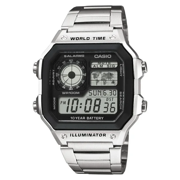 Casio Standart Ae-1200whd-1avdf Çelik Kordon Erkek Kol Saati - Görsel 9