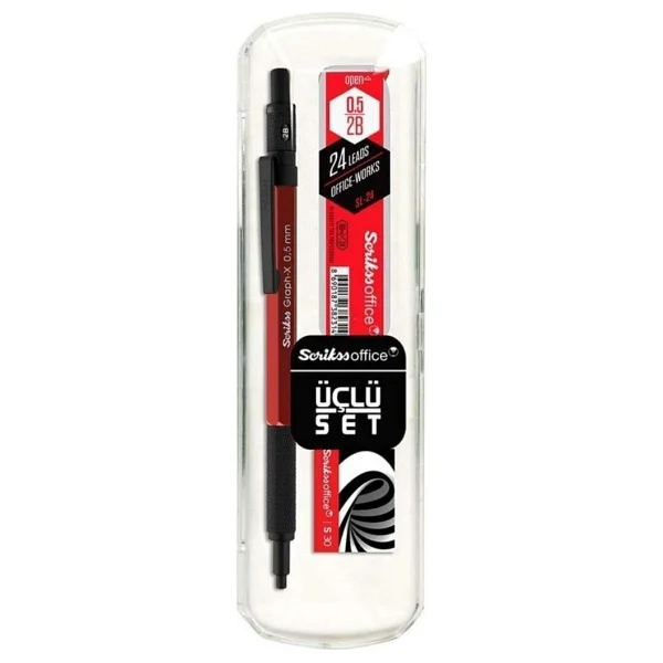 Scrikss Graph-X Beyaz 0.5 mm 3'lü Versatil Uçlu Kalem Seti - Görsel 4