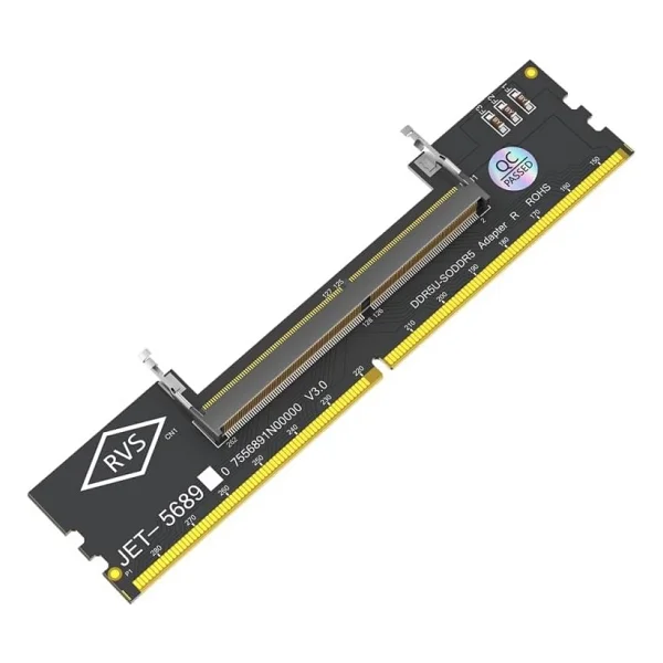 JET-5689 DDR5 Notebook Bellek SO-DIMM to Masaüstü Bellek DIMM Adaptör Kartı JBDD0006-003