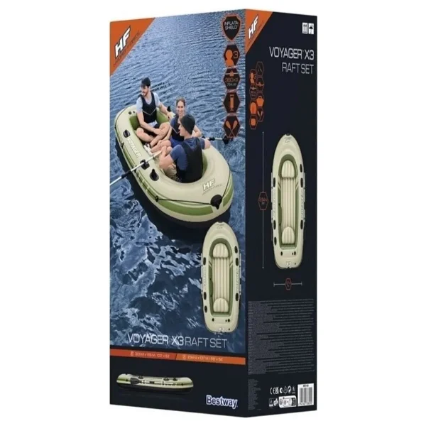 Bestway 65164 294x137 Cm Voyager X3 Şişme Bot Seti - Görsel 7