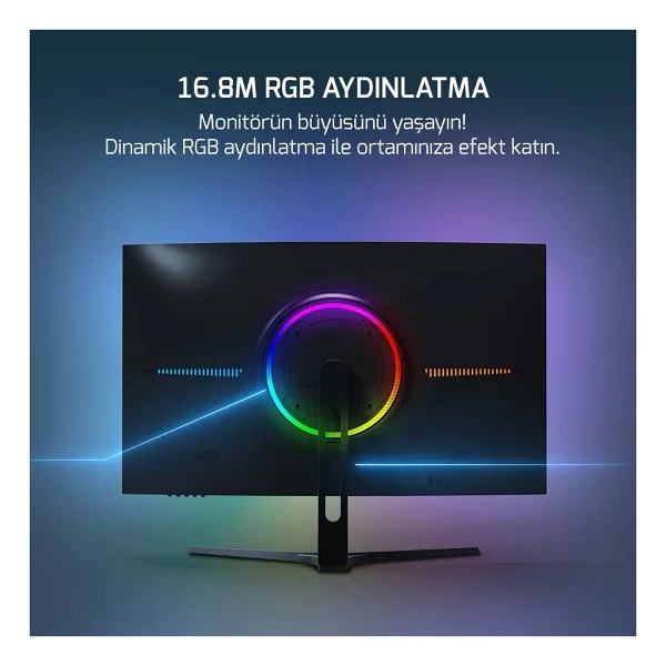 Gamepower Vivid V80 27" 0.5 ms Full HD Curved 280 Hz Oyuncu Monitörü - Görsel 3