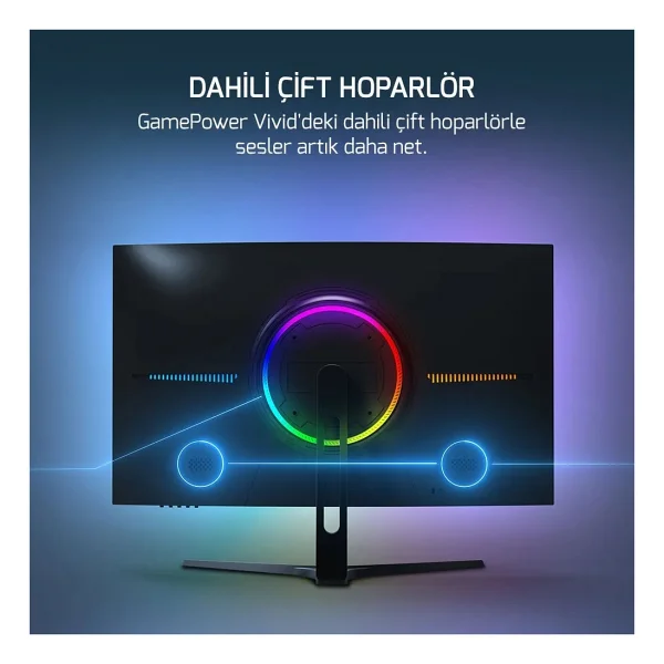 Gamepower Vivid V80 27" 0.5 ms Full HD Curved 280 Hz Oyuncu Monitörü - Görsel 5