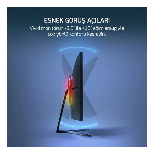 Gamepower Vivid V80 27" 0.5 ms Full HD Curved 280 Hz Oyuncu Monitörü - Görsel 7