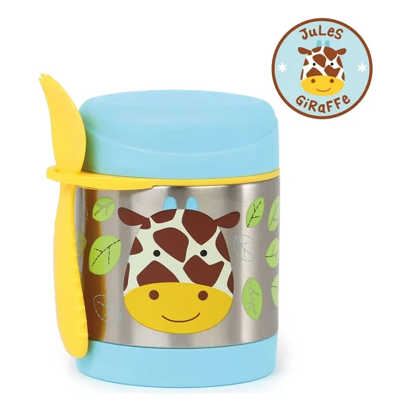 Skip Hop Zoo Zürafa Paslanmaz Çelik Termos 325 ml - Görsel 9