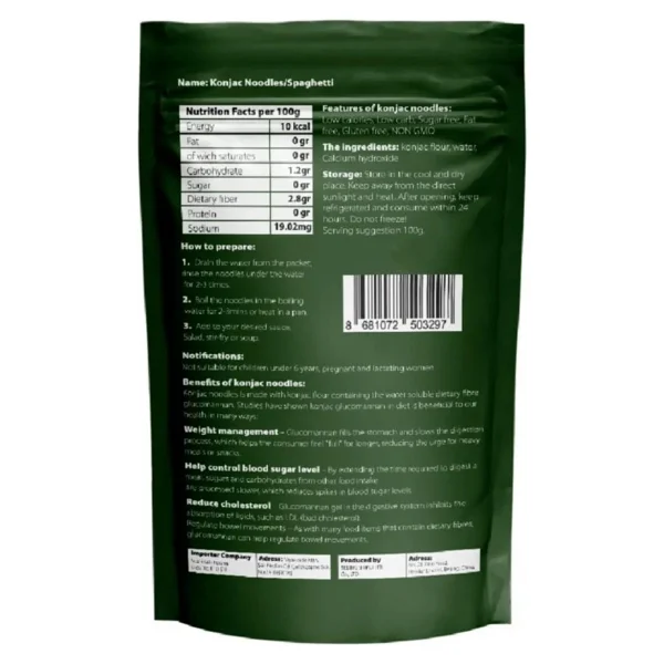 Kiyomi Shirataki Konjac 270 Gr 10'lu Paket Noodle - Görsel 3
