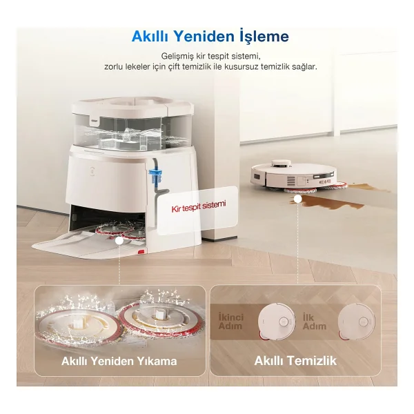 Ecovacs Deebot T30 Pro Omni Çöp İstasyonlu Akıllı Robot Süpürge - Görsel 9