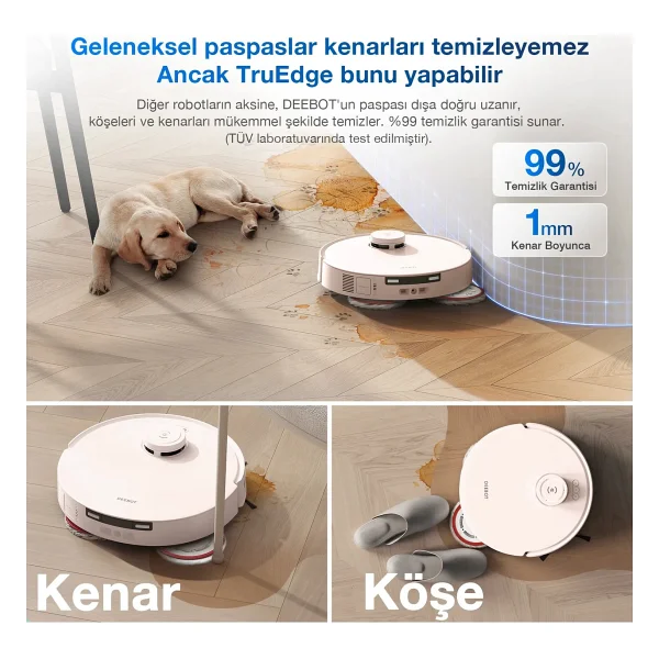 Ecovacs Deebot T30 Pro Omni Çöp İstasyonlu Akıllı Robot Süpürge - Görsel 10