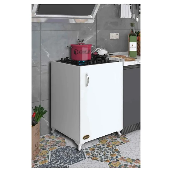 Kenzlife Ocak Dolabi Hosseda Byz 85x60x56 Hazir Mutfak Klasik Set Ustu Ocak İcin Arkaliksiz - Görsel 5