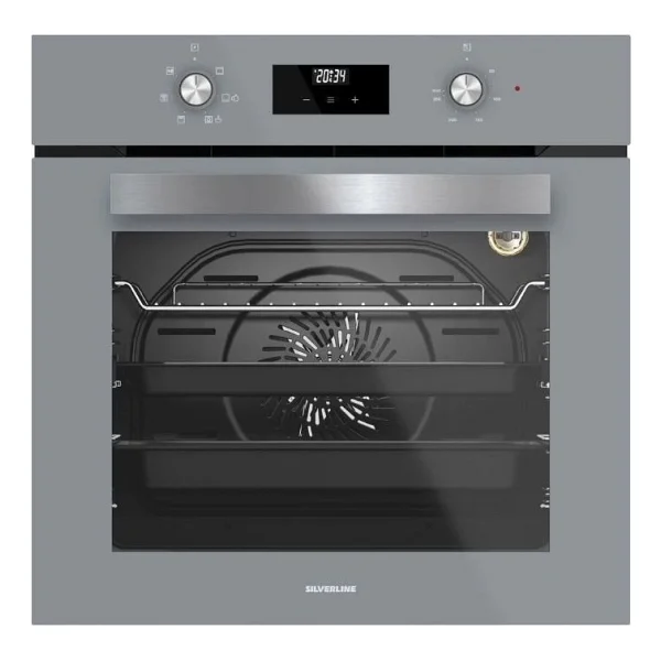 Silverline Gri Ankastre Set Bo6502w02 Fırın Cs5335w02 Cam Ocak 3481 Davlumbaz 3'lü Set - Görsel 3