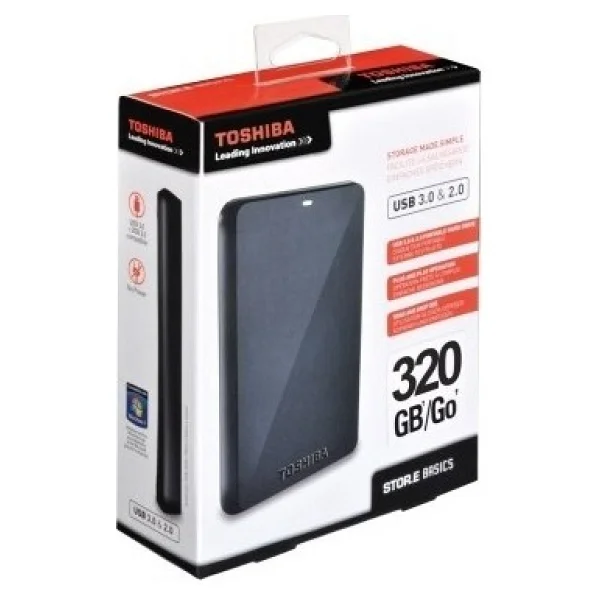 Toshiba Canvio Basics 320gb 2.5'' USB 3.0 Siyah Taşınabilir Disk (Hdtb103xk3aa) - Görsel 6