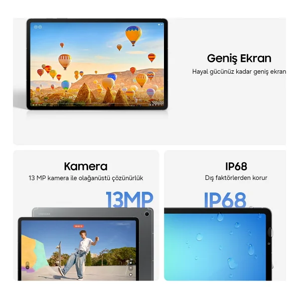 Samsung Galaxy Tab S10 Fe Sm-X520 Gri 128 GB 10.9" Tablet - Görsel 6