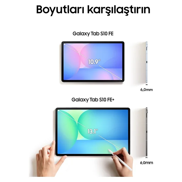 Samsung Galaxy Tab S10 Fe Sm-X520 Gri 128 GB 10.9" Tablet - Görsel 7