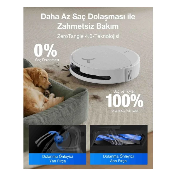 Ecovacs Deebot T90 Omni Çöp İstasyonlu Akıllı Robot Süpürge - Görsel 6