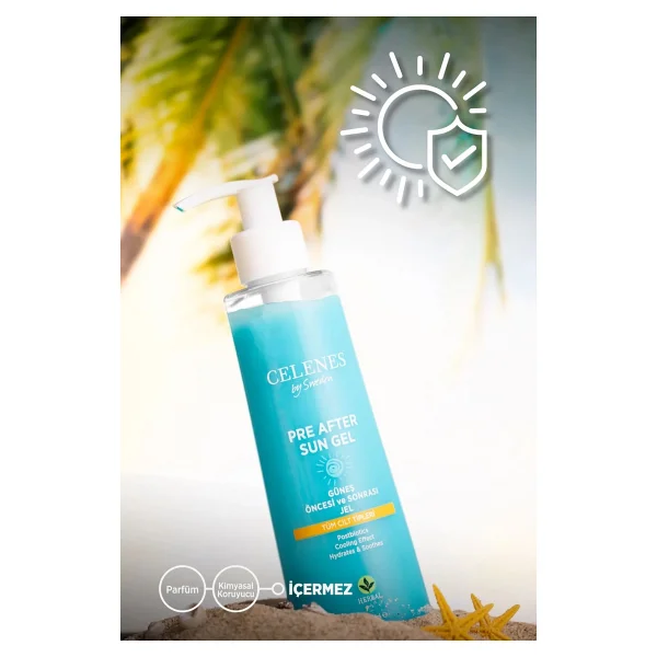 Celenes By Sweden Herbal Güneş Öncesi Ve Sonrası Jel 200 Ml - Görsel 5