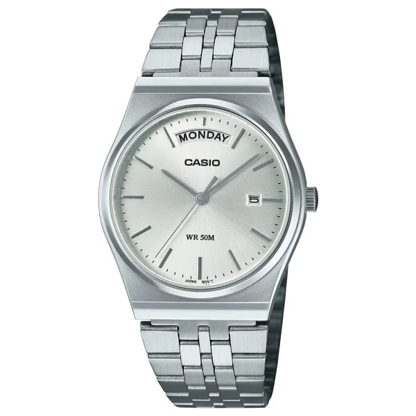 Casio Standart Mtp-B146d-7avdf Gümüş Erkek Kol Saati - Görsel 3