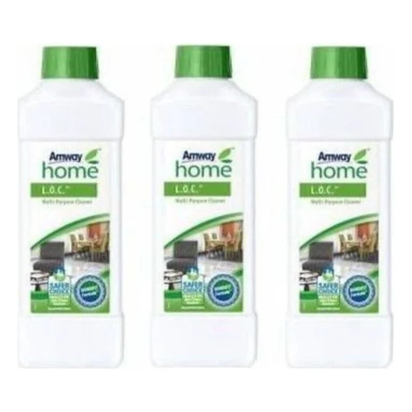 Amway Loc Çok Amaçlı Temizleyici 3 X 1 Lt Beyaz Renkli Doğal Kaynaklı Güvenli Formül Tm L.O.C.Tm - Görsel 2