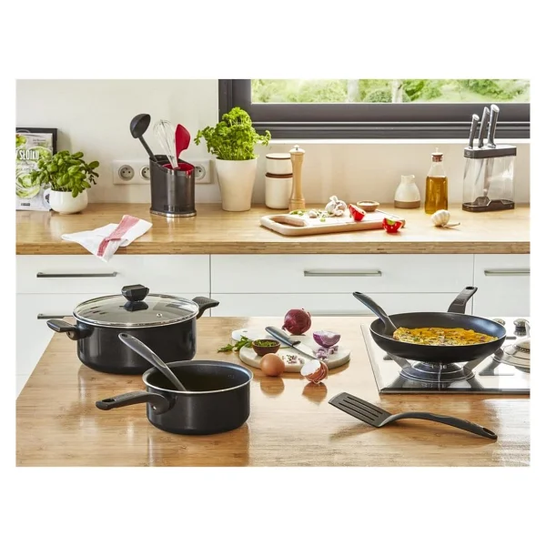 Tefal Titanyum Kaplama 24 Cm Tava - Yapışmaz Taban, Premium Pişirme, Indüksiyon Uyumlu - Siyah - Görsel 4