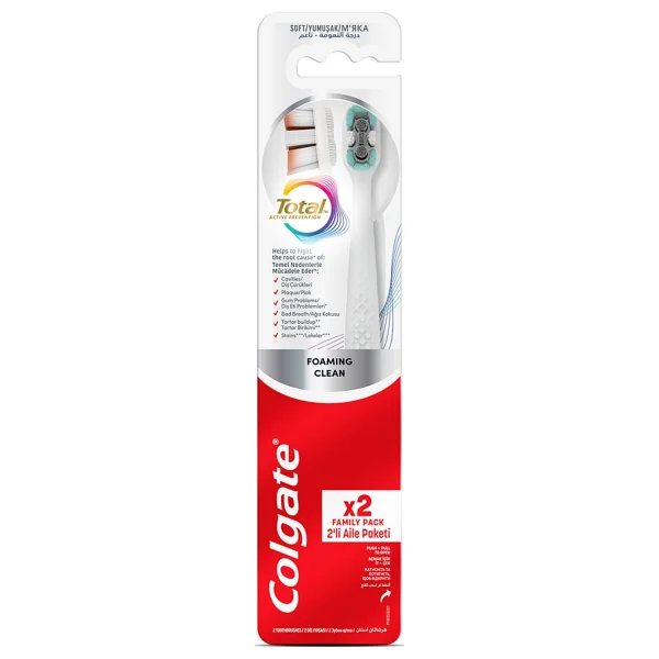 Colgate Total White Foaming Clean 1+1 Diş Fırçası - Görsel 2