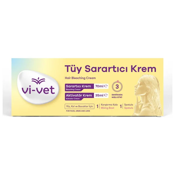 Vi-Vet Tüy Sarartıcı Krem 70 Ml + 35 Ml 3 Adet - Görsel 2