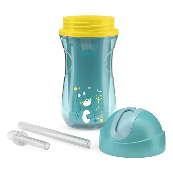 Chicco Isı Yalıtımlı Pipetli Su Matarası Erkek - Görsel 5