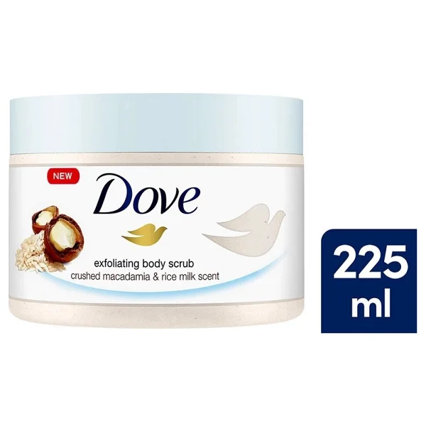 Dove Macademia Fındığı Ve Pirinç Sütü Vücut Peeling 225 Ml - Görsel 3