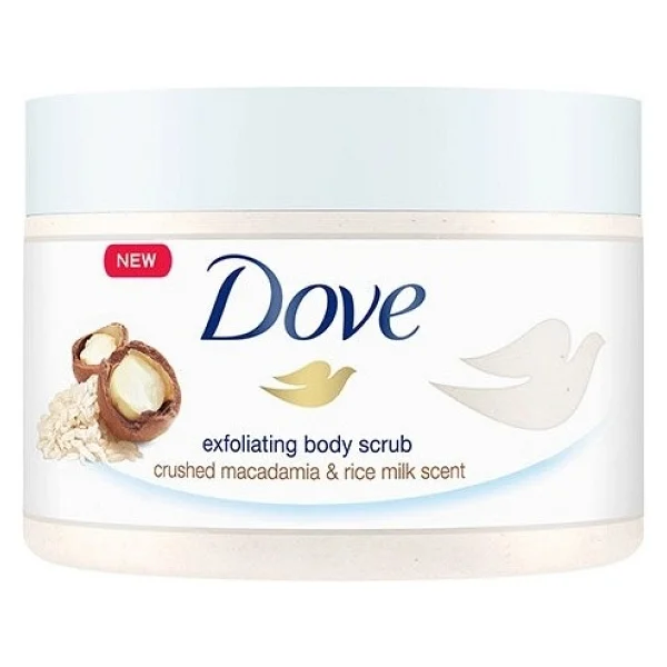 Dove Macademia Fındığı Ve Pirinç Sütü Vücut Peeling 225 Ml - Görsel 2