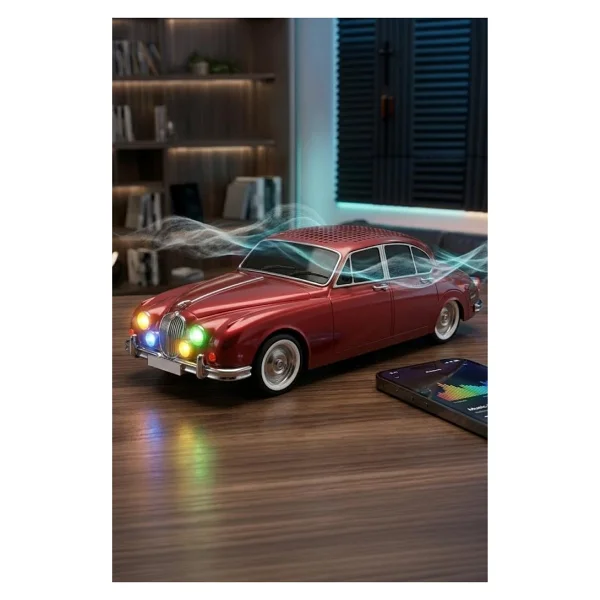 Wster Ws-596 Kırmızı Araba Nostaljik Radyo - Görsel 2