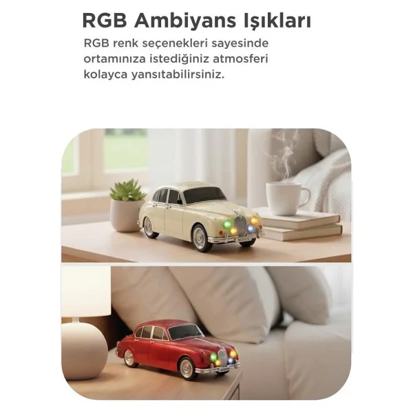 Wster Ws-596 Kırmızı Araba Nostaljik Radyo - Görsel 5