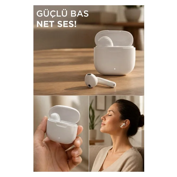 Torima G70 TWS Beyaz Kulak İçi Bluetooth Kulaklık - Görsel 5