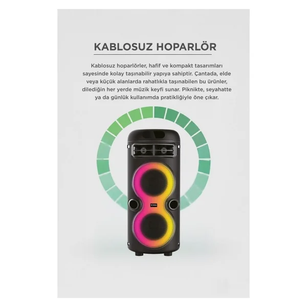 Torima D41 Mikrofonlu Bluetooth Hoparlör - Görsel 5
