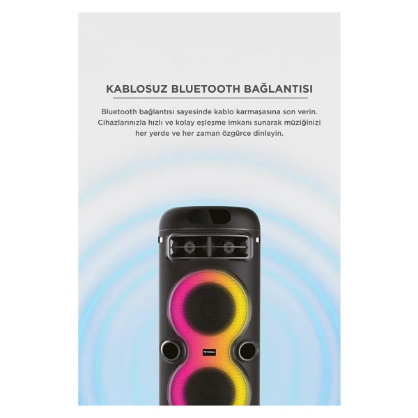 Torima D41 Mikrofonlu Bluetooth Hoparlör - Görsel 6