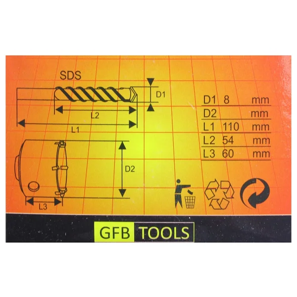 Gfb 70 Mm Beton Delme Panç - Görsel 3