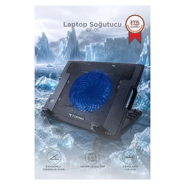 Torima Cf-02 1 Fanlı Laptop Soğutucu - Görsel 7