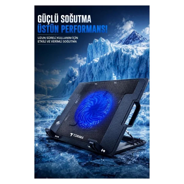 Torima Cf-02 1 Fanlı Laptop Soğutucu - Görsel 4