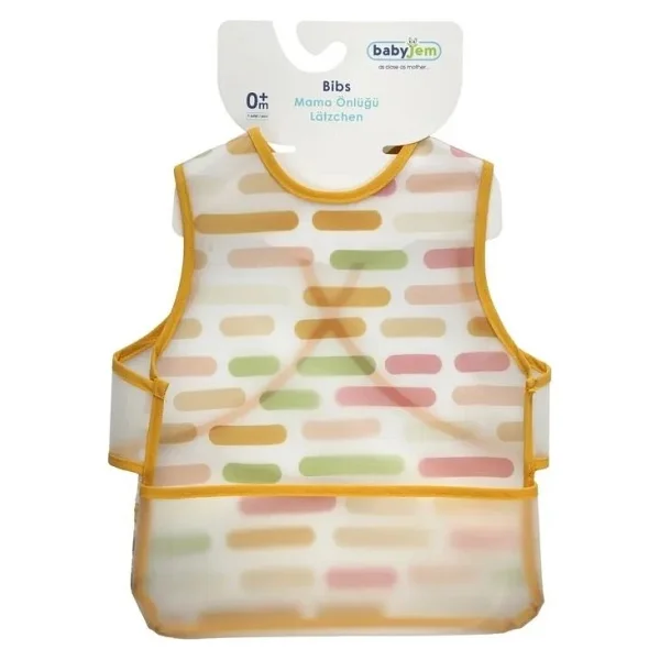 Babyjem Leke Tutmaz Mama Önlüğü Renkli Standart Beden %100 Polyester - Görsel 7