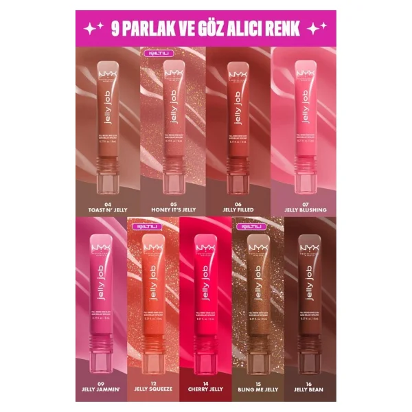 Nyx Professional Makeup Jelly Job 12 Jelly Squeeze Dudak Parlatıcısı - Görsel 6