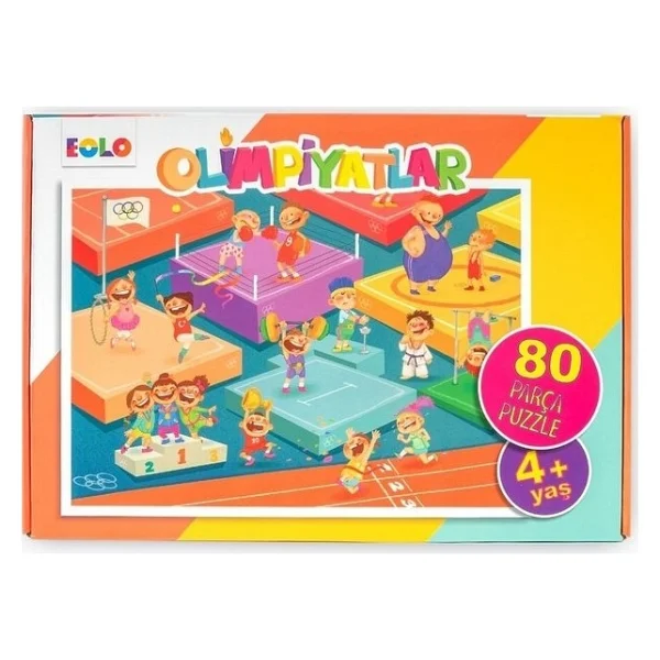 Eolo Olimpiyatlar 80 Parça Yer Puzzle - Görsel 4
