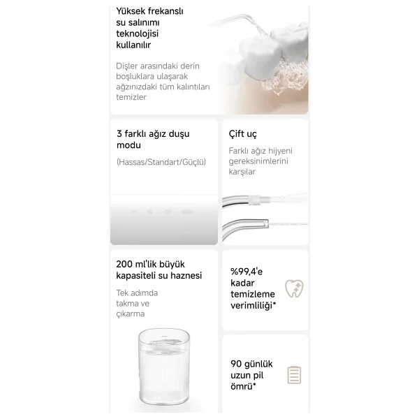 Xiaomi Water Flosser 2 Ağız Duşu - Görsel 7
