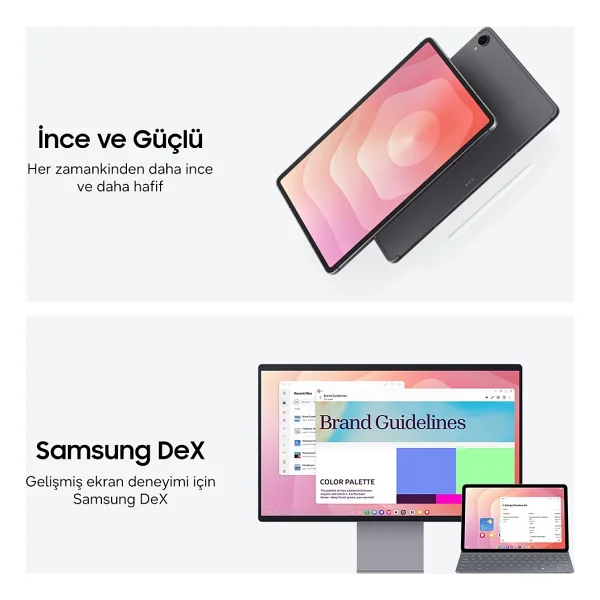 Samsung Galaxy Tab S11 Sm-X730 Gümüş 128 GB 11" Tablet - Görsel 3
