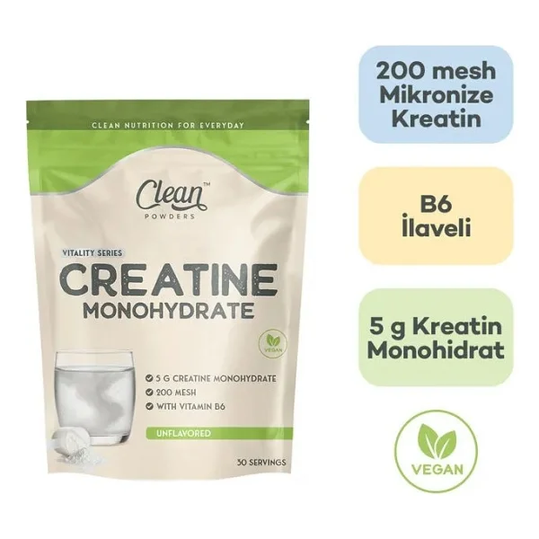 Clean Powders Creatine Monohydrate 150 Gr Aromasiz - Görsel 2