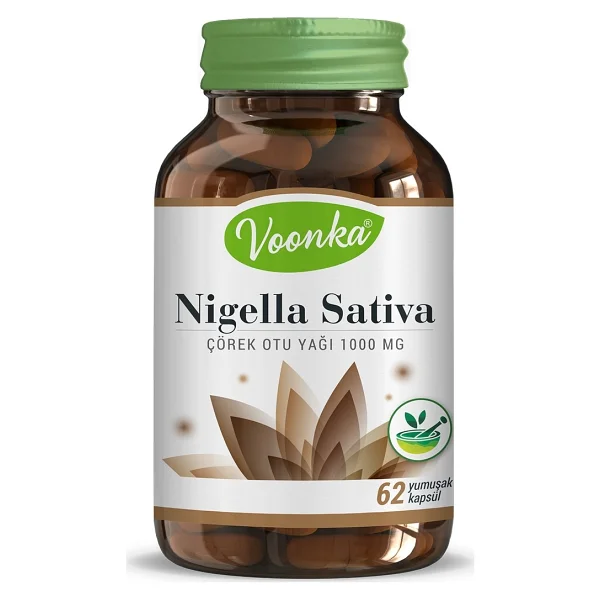 Voonka Nigella Sativa Çörek Otu Yağı 1000 Mg 62 Kapsül - Görsel 3