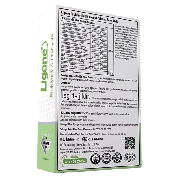 Ligone Probiyotik 30 Kapsül - Görsel 10