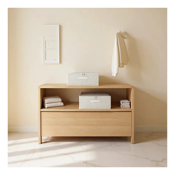Home Wave 2'li Gri Pötikare Destekli Kutu Hurç Set 45 X 55 X 18 Cm - Görsel 9
