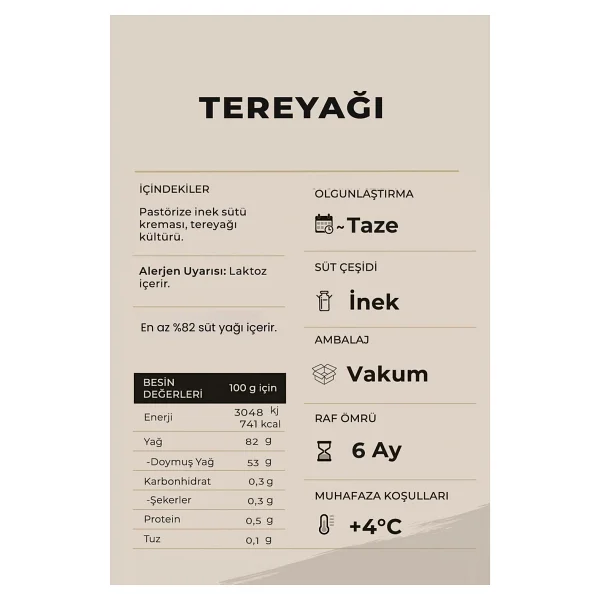 Ariste Rulo Tereyağı 1000 Gr - 1 Kg - Görsel 3